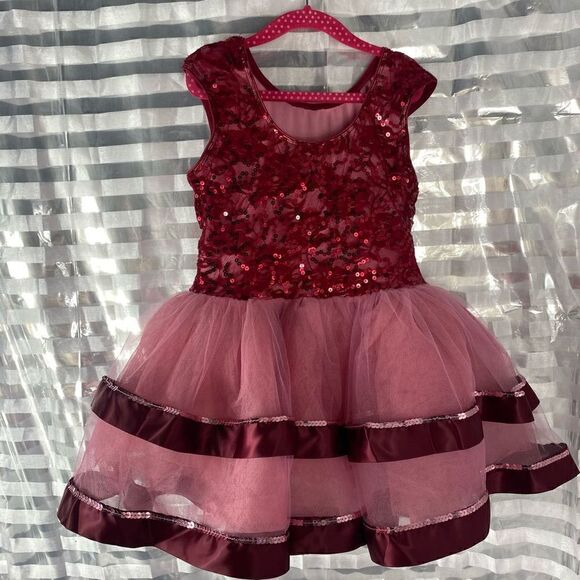 Revolution Pink Sequin/Tulle Dance Outfit - Picture 3 of 7